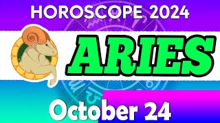 THIS MESSAGE IS FOR YOU PAY ATTENTION 🟢 horoscope 👀 Horoscope for today ARIES OCTOBER 24 2024 ♈️ [upl. by Huber799]