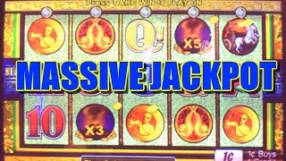 EPIC X3 X5 TRIGGER JACKPOT POMPEII SLOT MACHINE MAX BET [upl. by Filemon]