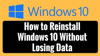 How to Reinstall Windows 10 Without Losing Data [upl. by Eirod381]