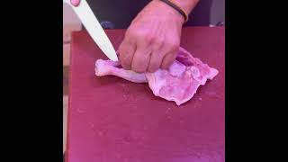 How to debone a chicken thigh cooking chicken [upl. by Llered]