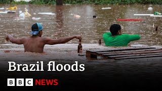 Brazil floods Dam collapses and death toll rises in Rio Grande do Sul  BBC News [upl. by Hafler462]