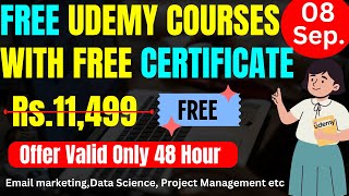 FREE UDEMY COURSES WITH FREE CERTIFICATE  Learn Trending Skills  Free Udemy Coupon For Students [upl. by Lertnom]