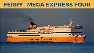 Arrival of ferry MEGA EXPRESS FOUR Ajaccio Corsica Sardinia Ferries [upl. by Frye]