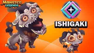 ISHIGAKI  Review  Tanque con provocación de elemento tierra  Monster Legends [upl. by Trevorr92]