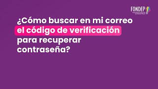 ¿Cómo buscar en mi correo el código de verificación [upl. by Carita241]