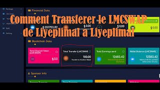 Liyeplimal 20 Comment Transferer Vos LimoCoins  LMCSWAP de votre compte Liyeplimal à un autre [upl. by Uot]