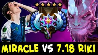 Miracle vs 718 Riki — 4k teammates WTF Dota matchmaking [upl. by Delmar307]