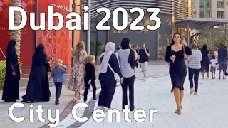 Dubai Amazing Burj Khalifa City Center Downtown Dubai Sunset Walking Tour 4K [upl. by Nashner953]