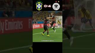 Germany VS Brazil 71 2014 FIFA World Cup Highlights football youtube shorts [upl. by Aietal]