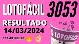 🍀 Resultado Lotofácil 3053 [upl. by Acimak]