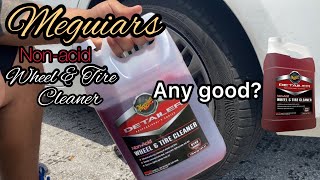 Meguiars Non Acid Wheel amp Tire Cleaner Gallon Review Video [upl. by Oniuqa]