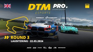 EN Round 3 Lausitzring  DTM Esports Pro Championship 2024 [upl. by Gayn]