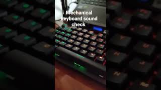 REDGEAR SHADOW BLADE mechanical keyboard sound test [upl. by Tloh]