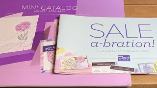 LIVE Unboxing  2023 Mini Catalog amp SaleaBration by Stampin’ Up [upl. by Waiter]