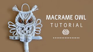 DIY Macramé Owl NEW Pattern Tutorial by Macrame School [upl. by Catherine647]