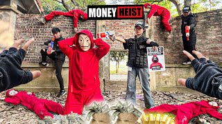 PARKOUR VS MONEY HEIST  No ESCAPE for BAD GUYS as POLICE chase intensifies BELLA CIAO REMIX [upl. by Lenno]