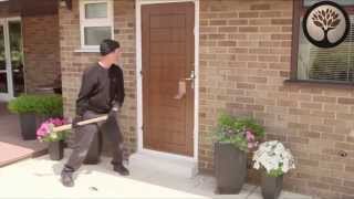 Timber Composite Doors Security Testing  Solidor [upl. by Leahcimed]