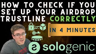 How to see if you set up your Sologenic trustline correctly for SOLO Airdrop  Deleted YT Comments [upl. by Alledi]