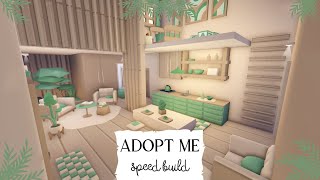 Green Family Cottage House Speed Build 🍵 Roblox Adopt Me [upl. by Prowel487]