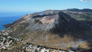 Vulcano Aeolian Island by Drone [upl. by Bergeron]