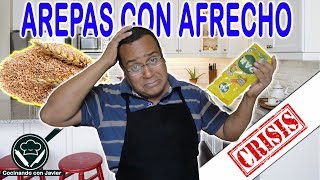 AREPAS CON AFRECHO  Receta fácil  COCINANDO EN CRISIS [upl. by Laufer746]