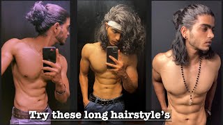 5 Trending long Hairstyle tutorial for men by Dhanush amin [upl. by Amity931]