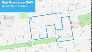 San Francisco DMV Road Test Route  powered by YoGov [upl. by Hcurob299]