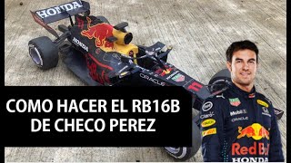 Cómo hacer el papercraft de Formula 1 RB16B de Sergio Pérez [upl. by Ynnavoig]