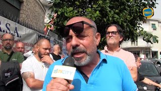 Diritto alla salute la protesta dei marittimi a Torre del Greco [upl. by Dahsra651]