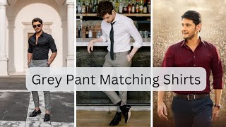 Top 10 Grey Pant Matching Shirt Ideas for MenGrey Pant colour combinations shirtsgreypant [upl. by Perrine429]