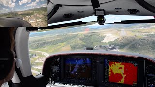 Cirrus SR22GTS Landing Steamboat Springs SBS [upl. by Dash294]