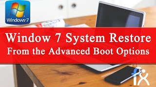 Window 7 System Restore From the Advanced Boot Options menu quotDell [upl. by Arol]