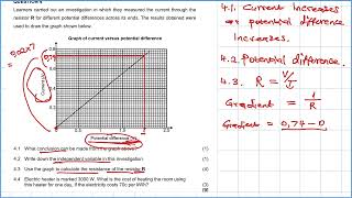 Electric Circuit Grade 11 and 12 Graph Physical Sciences [upl. by Irim]