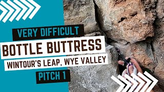 Trad climbing in Wye Valley  Bottle Buttress  Pitch 1  V Diff  Wintours Leap tradclimbing [upl. by Cid305]