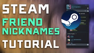 How to Add Nicknames to Friends on Steam  Tutorial [upl. by Beitz527]