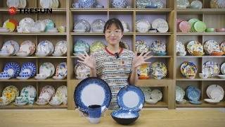 Ceramic dinnerware sets display  plate bowl set stoneware sets dish set dinner set for 4 [upl. by Yenduhc487]