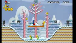 NEW Super Mario Bros Wii 100 Walktrought World 32 ALL STAR COINS [upl. by Joris]