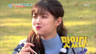 1박2일 시즌3  과자 초밥amp젤리 잡채에 짜증난 패배자들 ＂코 맵다고＂ 20161120 [upl. by Ellehsyt]