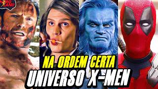 A ORDEM CRONOLOGICA CORRETA PARA ASSISTIR OS FILMES DOS XMEN ATUALIZADO ATÉ DEADPOOL 3 [upl. by Leigha210]