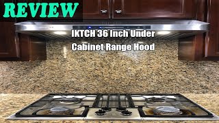 IKTCH 36 Inch Under Cabinet Range Hood  Review 2022 [upl. by Eneliak341]