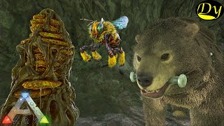 SUPER EASY GIANT BEE TAMING WITH DIRE BEAR  ARK SURVIVAL EVOLVED 2022 [upl. by Sclar]