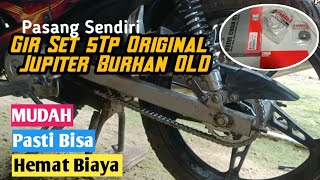 Cara Mudah Pasang Gir Set chain kit Sendiri Dirumah  Yamaha Jupiter Z [upl. by Philbrook]