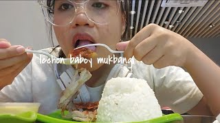 lechon baboy and mango tapioca mukbang mukbang food foodie [upl. by Fulbert]