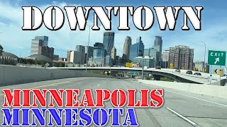 Minneapolis  Minnesota  4K Downtown Drive [upl. by Erodisi]