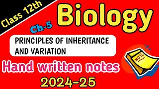 Principles of Inheritance and Variation Class 12 Biology Genetics One Shot NCERT CBSE NEET [upl. by Harve]