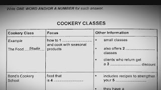 Cookery classes ielts listening  HD Audio  720p [upl. by Eglantine453]