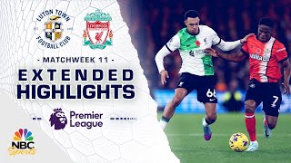 Luton Town v Liverpool  PREMIER LEAGUE HIGHLIGHTS  1152023  NBC Sports [upl. by Georgia955]