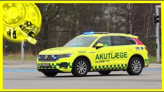 region hovedstaden LÆGEBIL L01 i københavn læge ambulance i udrykning notarzt einsatzfahrt [upl. by Annahs]