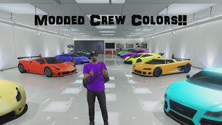 GTA 5 Online Modded Crew Colors [upl. by Abbot]