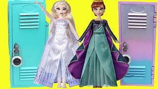 Disney Frozen DIY Custom Back to School Locker Organization with Anna and Elsa [upl. by Langer]